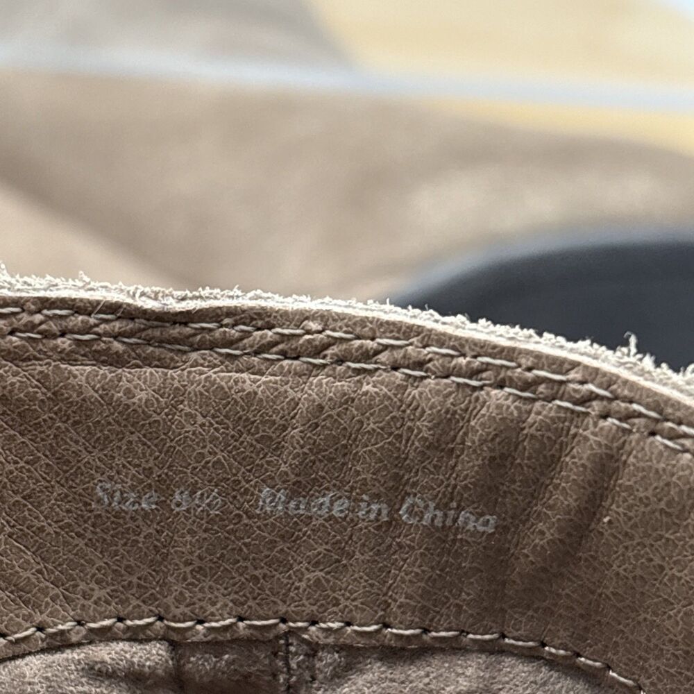 Dolce Vita Gwynn Women’s Taupe Suede Ankle Wedge Bootie Size 8.5 - Picture 9 of 9